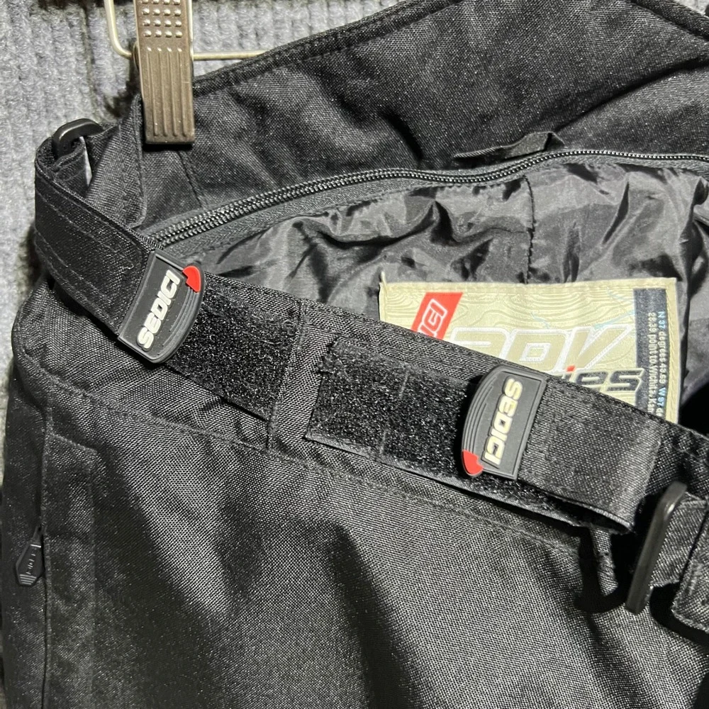 Sedici ADV Series Motorcycle Pants Mens M Black Padded Knee Touring Mesh Textile